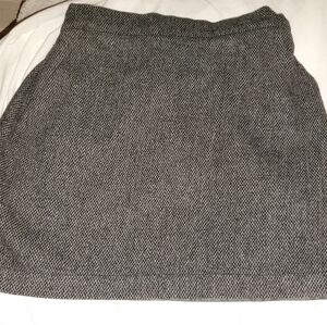 Jack Wills Black Tweed Wool Mini Skirt Size 4